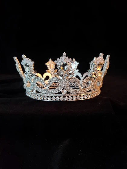 AB Stones plné okrúhle korunky Snowflake Circle Crown drahokamu Custom Tiara