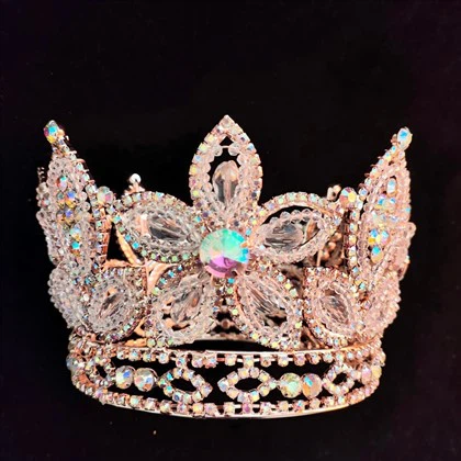 Celá okrúhla kamienková koruna Kruh korunky Custom Pageant Diadém